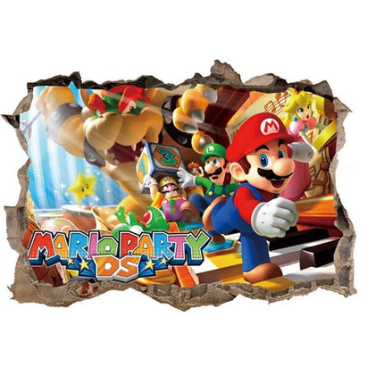 3D Super Mario Party DS Removable Wall Stickers for Kids Room - Go2buy Australia