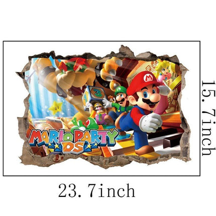 3D Super Mario Party DS Removable Wall Stickers for Kids Room - Go2buy Australia