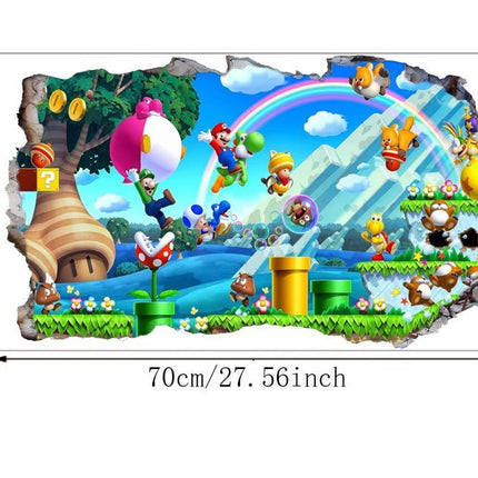3D Super Mario Removable 3D Wall Stickers for Kids Room - Go2buy Australia
