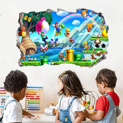 3D Super Mario Removable 3D Wall Stickers for Kids Room - Go2buy Australia