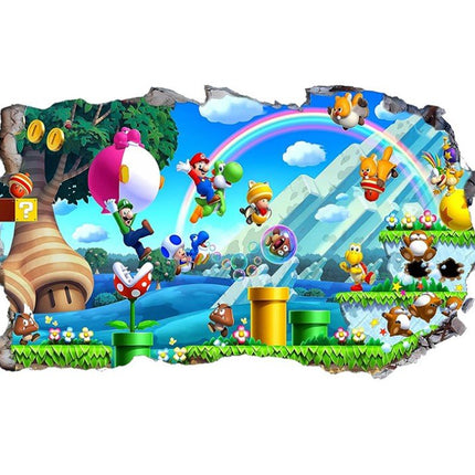 3D Super Mario Removable 3D Wall Stickers for Kids Room - Go2buy Australia
