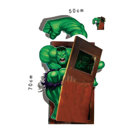 3D Wall Stickers Removable The Avengers Hulk Broken Wall Kid Boy Room - Go2buy Australia