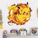 3D Pokemon Pikachu Wall Art Sticker Removable Kids Nursery Boy Vinyl Decal Decor