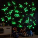 Glow In The Dark Dinosaur World Wall Decal Sticker Ceiling Home Room Decor