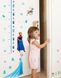 Frozen Elsa Anna Wall Sticker Removable Broken Wall Kid Girl Room Decal Height