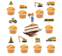 Construction Vehicle Helium Foil Balloons Happy Birthday Set Party Decorations