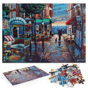 1000Pcs Thick Papers Jigsaw Puzzles Fun Game Challenge Gift For Teens Kids (Romantic Town)