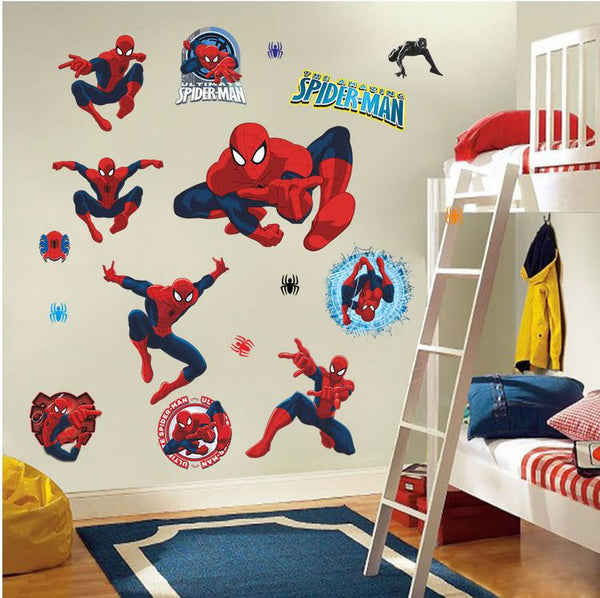 DIY Wall Stickers Removable The Avengers Spider Man Broken Wall Kid Boy Room (Copy)