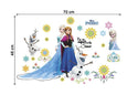 Disney Frozen Elsa Anna Wall Sticker Removable Broken Wall Kid Girl Room Decor