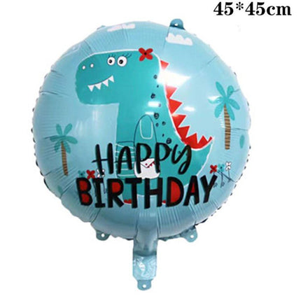 5PCS Dinosaur Balloons Star Foil Balloon Birthday Party Decoration Set - Go2buy Australia