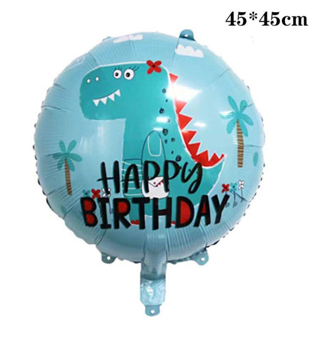 5PCS Dinosaur Balloons Star Foil Balloon Birthday Party Decoration Set - Go2buy Australia