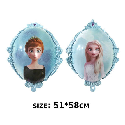 5PCS Frozen Olaf Anna And Elsa Foil Balloon Girl Birthday Party Decoration Set - Go2buy Australia