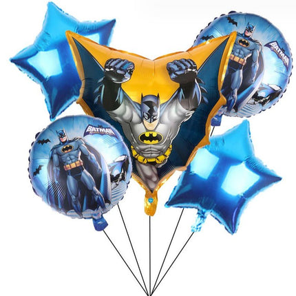 5PCS Marvel Avengers Superhero Foil Balloons Set Batman Party - Go2buy Australia