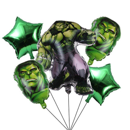 5PCS Marvel Avengers Superhero Foil Balloons Set Hulk Party - Go2buy Australia
