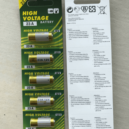 5x Alkaline 12V LR23A/LR27A Cell Batteries Remote Alarm Cemera - Go2buy Australia