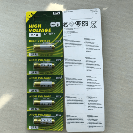 5x Alkaline 12V LR23A/LR27A Cell Batteries Remote Alarm Cemera - Go2buy Australia