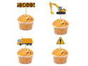 Construction Vehicle Helium Foil Balloons Happy Birthday Set Party Decorations