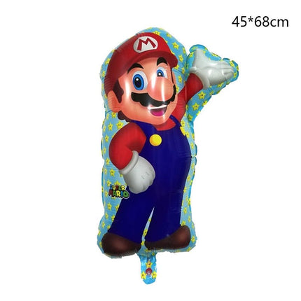 6PCS Super Mario Brothers & Luigi Foil Birthday Party Foil Balloons Decorations - Go2buy Australia