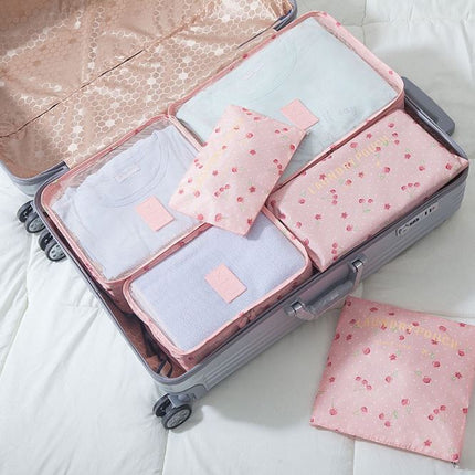 6PCS Travel Luggage Organizer Set Backpack Storage Pouches Suitcase Packing Bags(11 Colors Available) - Go2buy Australia