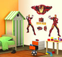 DIY Wall Stickers Removable Avengers Super Hero Iron Man Kids Mural Decal Boys