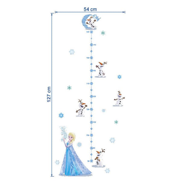 Frozen Elsa Anna Wall Sticker Removable Broken Wall Kid Girl Room Decal Height