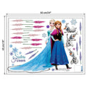 Disney Frozen Elsa Anna Wall Sticker Removable Kid Girl Room Decal