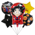 5PC Dragon Ball Goku Foil Balloons Set Kids Birthday Party Decorations Cartoon