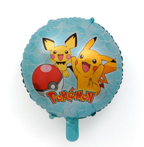 Cartoon Pokemon Pikachu Helium Balloon Birthday Set Party Decoration(8PCS)