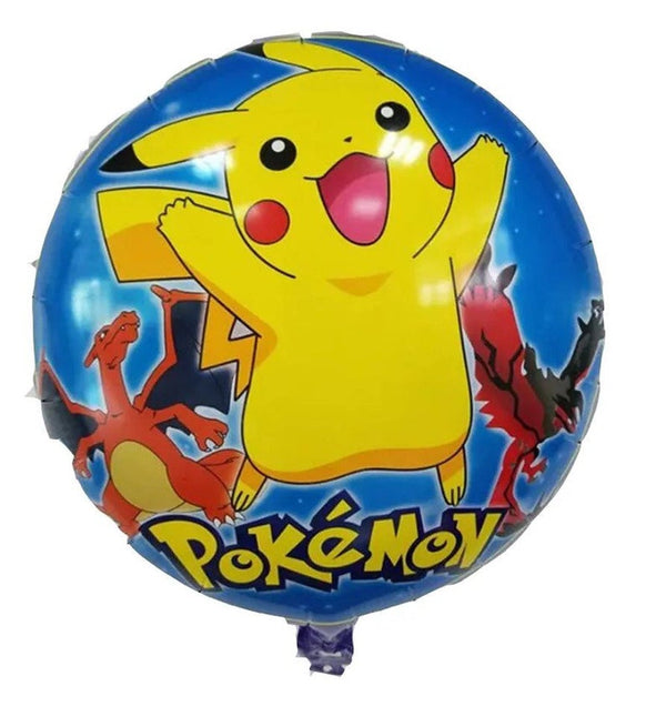 Cartoon Pokemon Pikachu Helium Balloon Birthday Set Party Decoration(8PCS)