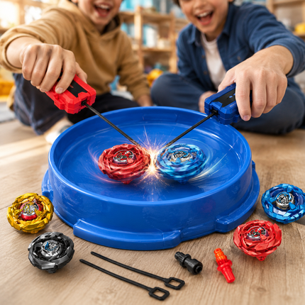 Thunder Gyro X 2-Player Bey Spinning Top Battle Arena Set