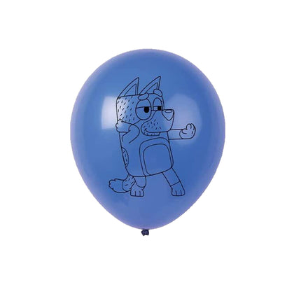 Bluey Birthday Party Decoration Set – Banner, Balloons & Cake Toppers (51 Pcs)