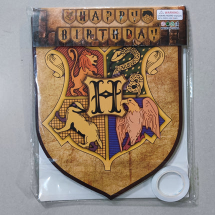 Harry Potter Wizard Magic Paper Banner HAPPY BIRTHDAY Kids Party Decoration