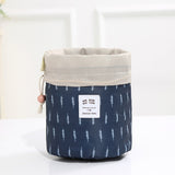 Portable Cylinder Multi-function Cosmetic Wash Travel Storage Bag Organizer