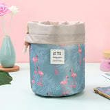 Portable Cylinder Multi-function Cosmetic Wash Travel Storage Bag Organizer