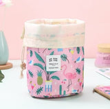 Portable Cylinder Multi-function Cosmetic Wash Travel Storage Bag Organizer