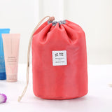 Portable Cylinder Multi-function Cosmetic Wash Travel Storage Bag Organizer