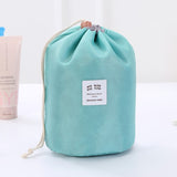 Portable Cylinder Multi-function Cosmetic Wash Travel Storage Bag Organizer