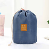 Portable Cylinder Multi-function Cosmetic Wash Travel Storage Bag Organizer