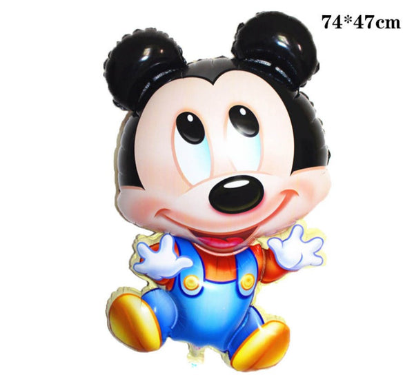 Cartoon Mickey Balloons Star Foil Balloon Birthday Party Decoration Set