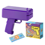Multi-Coloured Money Shooter Blaster Gun for Parties