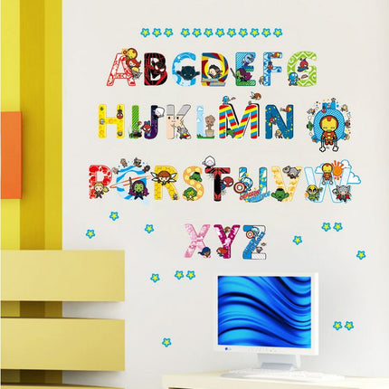 A - Z Marvels Avengers Alphabet Kids Wall Stickers Removable Art Vinyl DIY Decal - Go2buy Australia