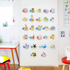 Alphabet Animal Wall Sticker for Kids Room - Go2buy Australia