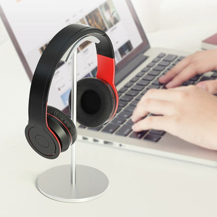 Aluminum Headphone Stand Gaming Handset Desktop Holder Solid Base Bracket - Go2buy Australia