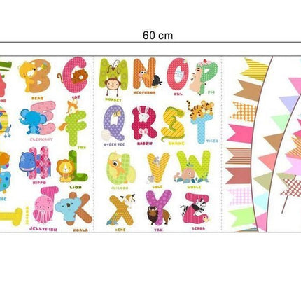 Animal Alphabet A-Z Nursery Wall Stickers - Go2buy Australia