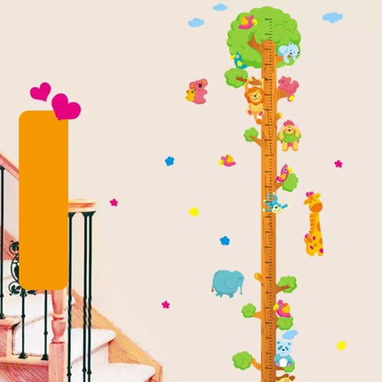 Animal Forest Kids Growth Chart | Removable Wall Decal for Nursery & Playroom - Go2buy Australia