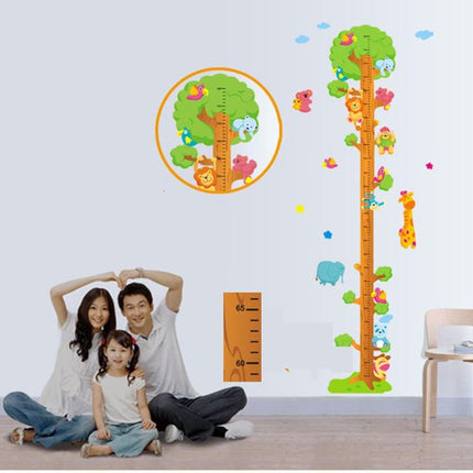 Animal Forest Kids Growth Chart | Removable Wall Decal for Nursery & Playroom - Go2buy Australia