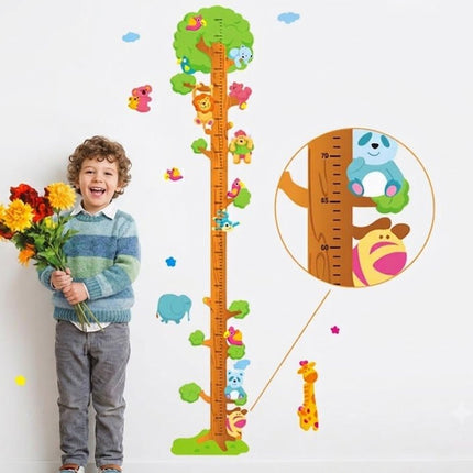 Animal Forest Kids Growth Chart | Removable Wall Decal for Nursery & Playroom - Go2buy Australia