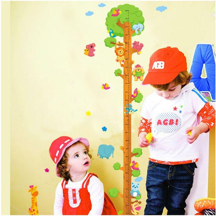 Animal Forest Kids Growth Chart | Removable Wall Decal for Nursery & Playroom - Go2buy Australia