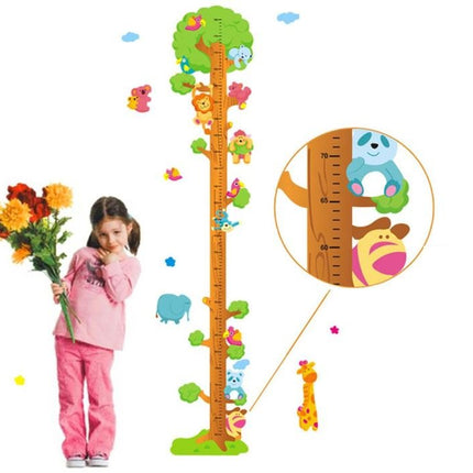 Animal Forest Kids Growth Chart | Removable Wall Decal for Nursery & Playroom - Go2buy Australia