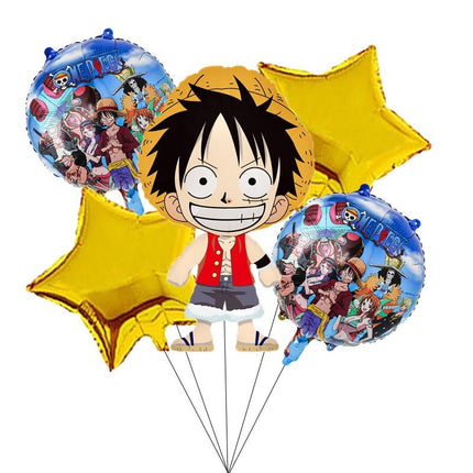 Anime One Piece Luffy Balloon Set Birthday Party Decoration Kit - Go2buy Australia